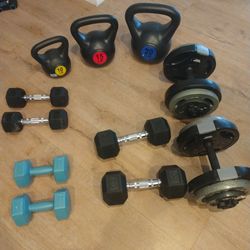 Weights - Dumbbells, Kettlebells, Plates
