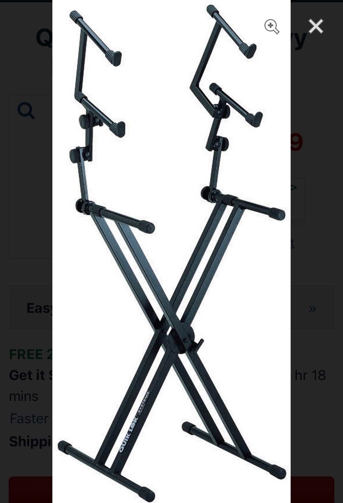 Quik lok three tier keyboard stand