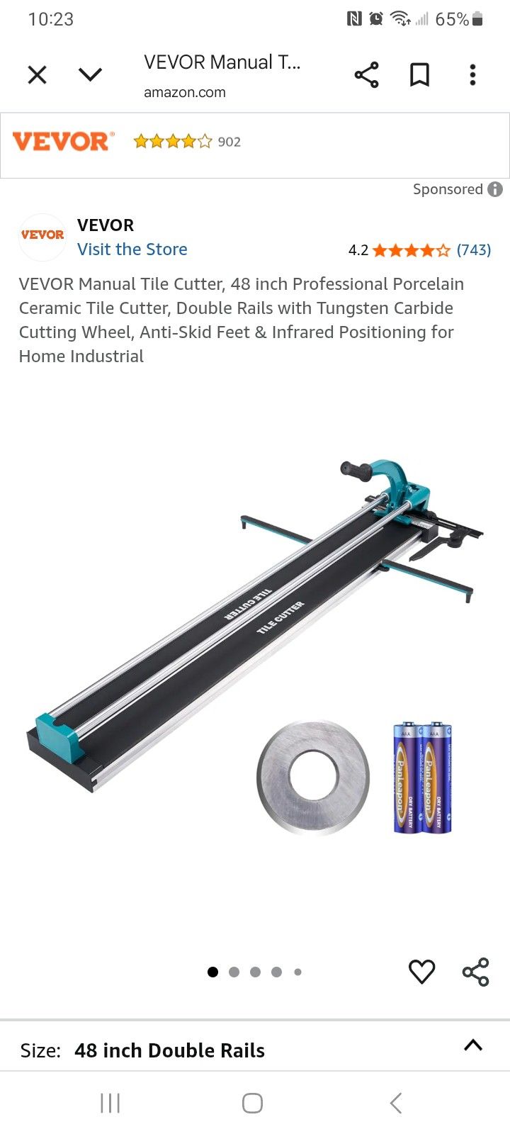 48" tile cutter 