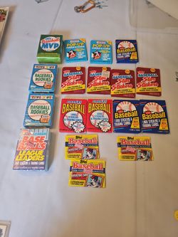 TOPPS, FLEER,  SEAL , UNOPENED BASEBALL CARD PACKS
