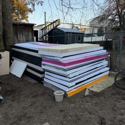 wooden event sections