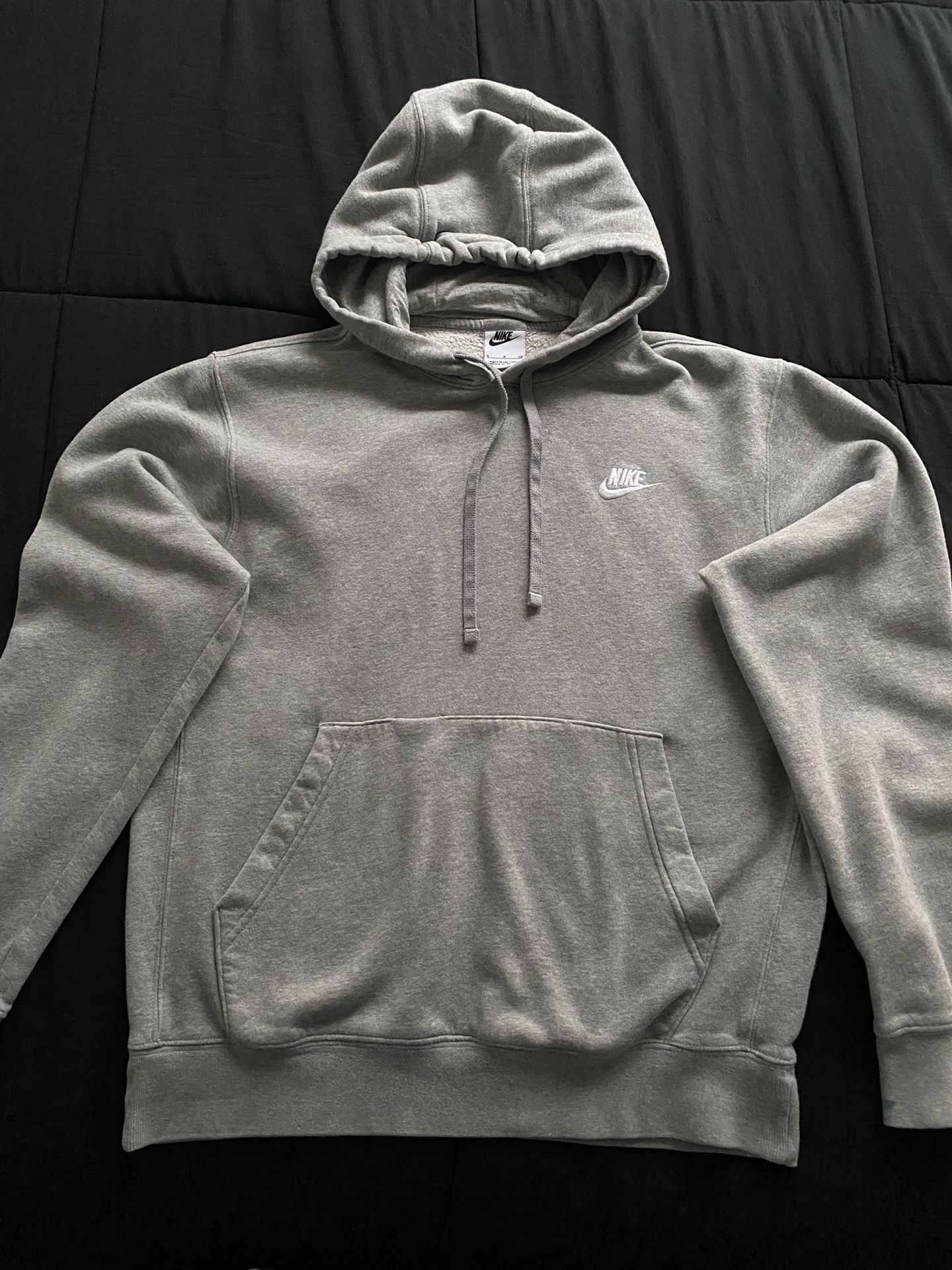 Nike Heather Grey Mens Hoodie Pull Over