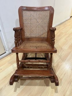 Vintage Rocking Chair and High Chair 2-1
