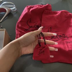 Christian Louboutin Nude Strap Heels – Size 8