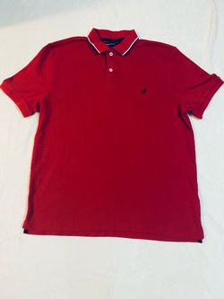 Nautica Men's Red Polo Shirt