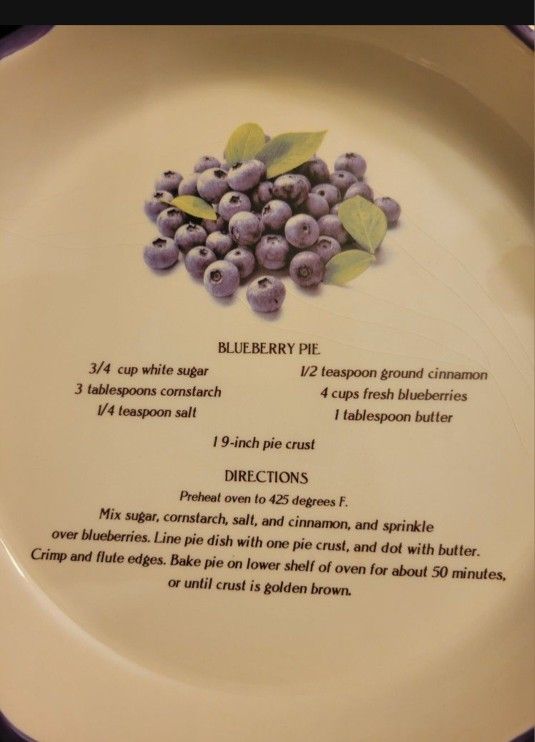 10 Inch Ceramic Pie Plate