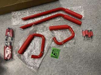 Jeep Wrangler JK Grab Handles Bars 4 Door RED