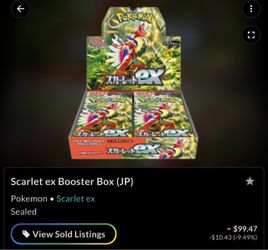 Pokémon Scarlet EX Booster Box Japanese
