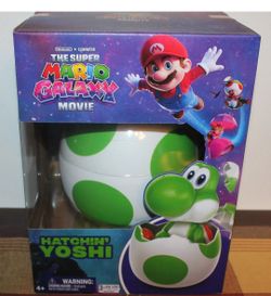 THE SUPER MARIO GALAXY MOVIE INTERACTIVE HATCHING YOSHI EGG BRAND NEW