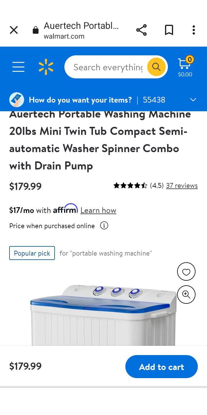 Portable Washer $40 Today Only 