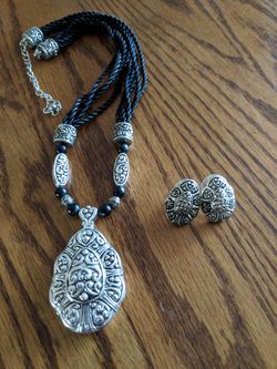 Necklace and earrings