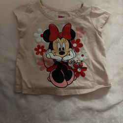 12m,  Pink Minnie Mouse T-Shirt 