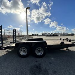 18’ , 16’, 20’ Equipment Trailers, Equipos Pesados, Bobcat, Kubota, Caterpillar, Skid Steer 