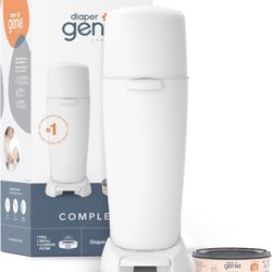 NEW Playtex Diaper Genie Complete Pail with Built-In Odor Controlling Antimicrobial,
