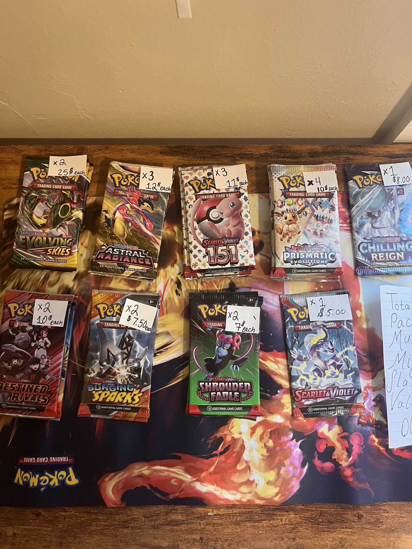 Pokemon Booster’s EVOLVING SKIES & MORE