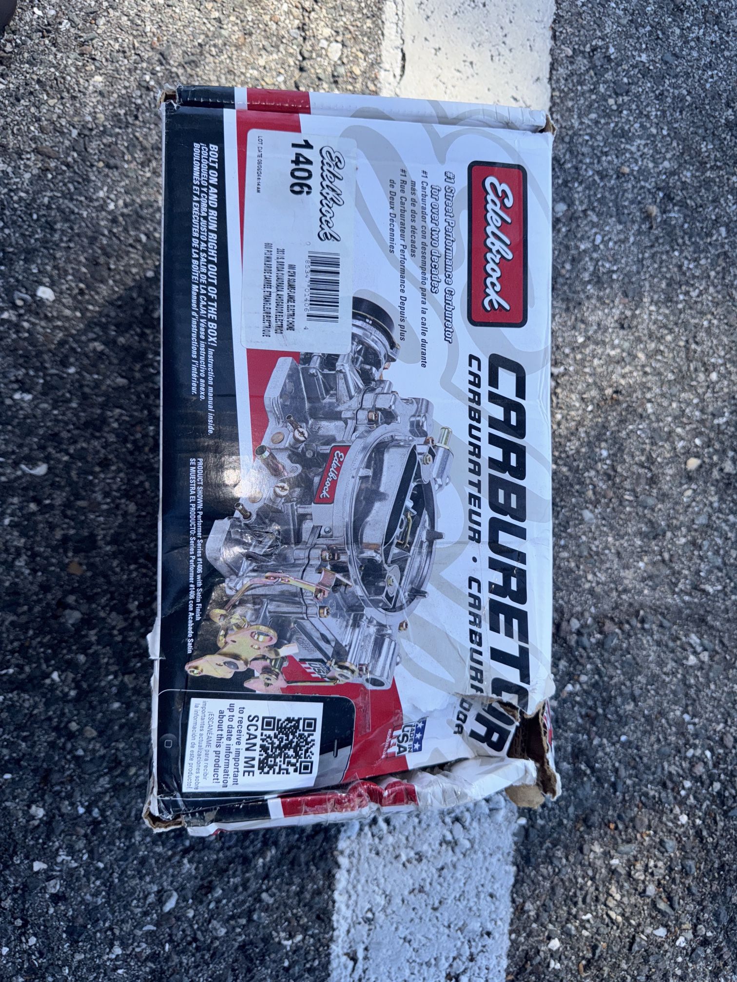 Edelbrock Carburetor 600 CFM, Electric Choke