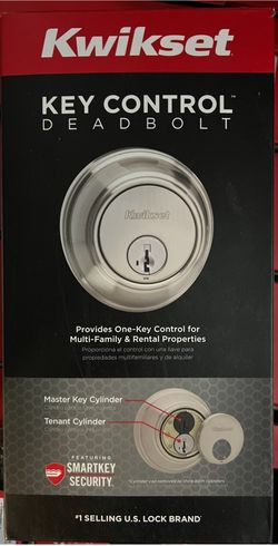 Kwikset 816 Single Cylinder Satin Nickel Key Control Deadbolt Featuring SmartKey Security with Microban Antimicrobial Technology