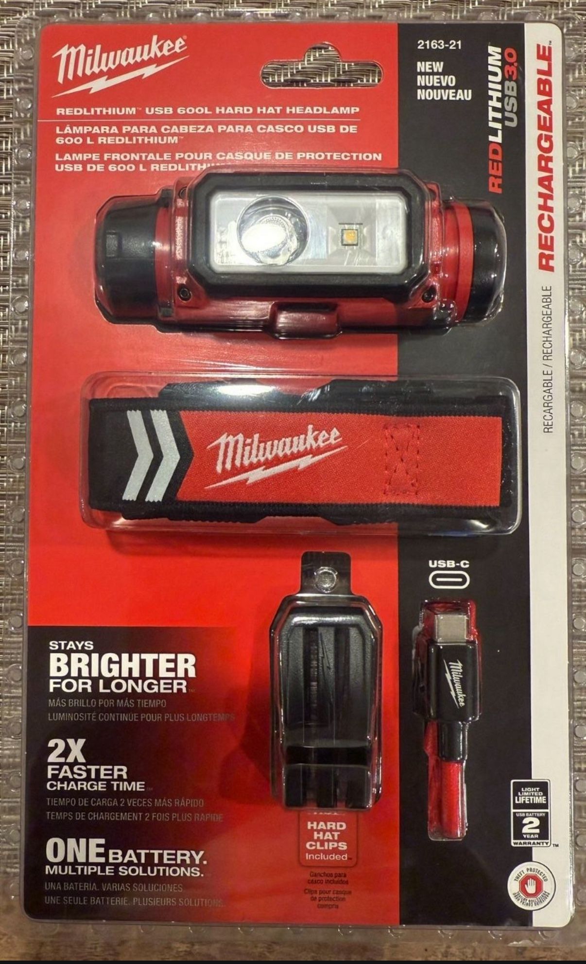 Milwaukee USB Hard Hat Headlamp 2163-21