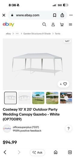 Coastway tent 10 by 20