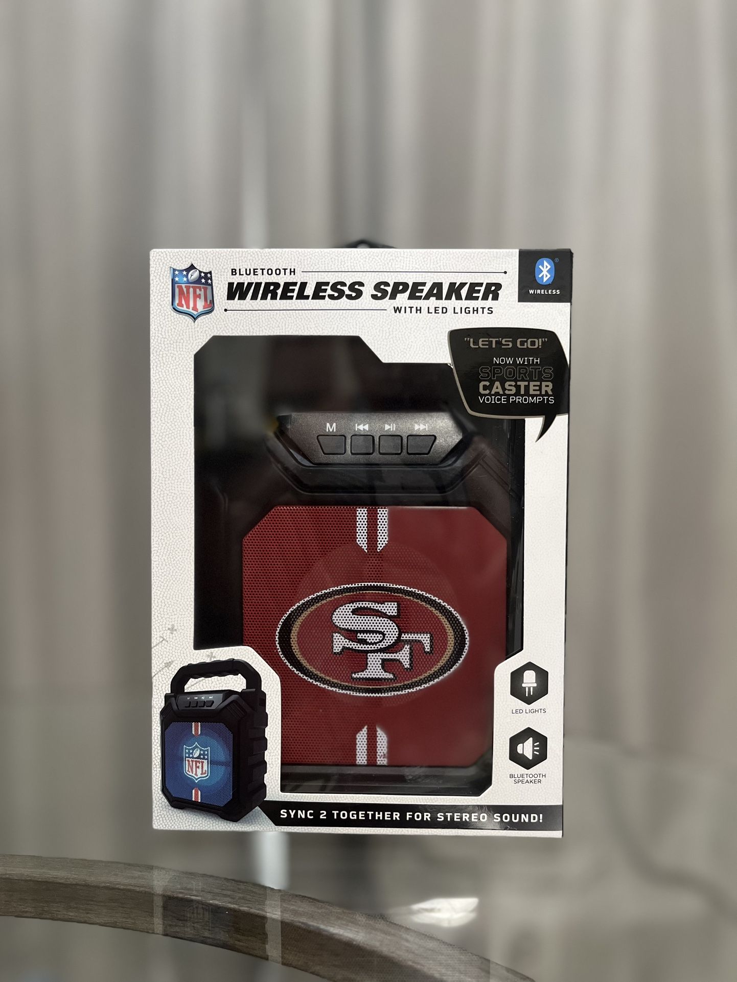 49er Bluetooth Speaker with LED lights