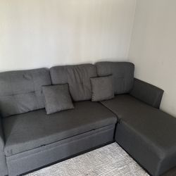 Couch w/ Storage + Pull-Out Bed