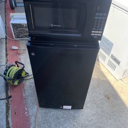 Microwave And Mini Fridge 