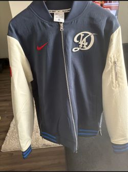 Men's Dodgers Nike AC City Connect Bomber Jacket