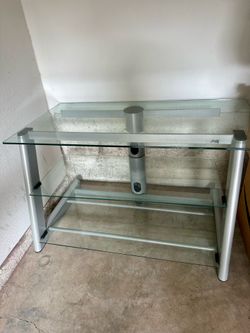 Bello glass TV stand / media console