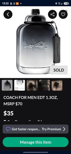 COACH FOR MEN EDT 1.3OZ, MSRP $70