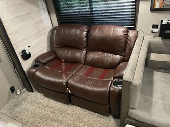 Brown Loveseat Sofa Recliner