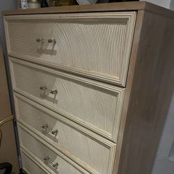 Wooden chest of drawers.