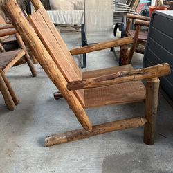 Handcrafted Log Adirondack Chairs – 2 For 300$