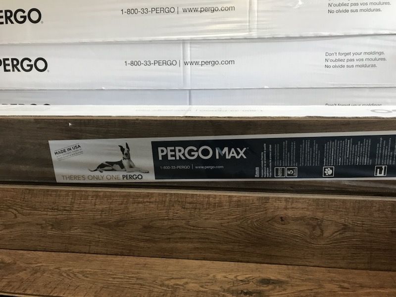 15 sealed cases of Pergo Max, Nashville Oak