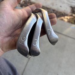 Lot of 3 Ping ISI-K Green Dot 3,7,9 Iron - W54 & 350 series Graphite