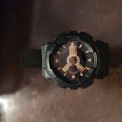 Casio Baby-G BA-110RG-1A women's analog-digital watch.