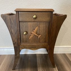 MCM/vintage Wooden Side Table/humidor 