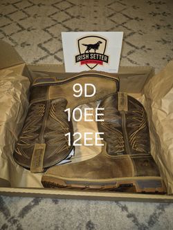 IRISH SETTER ULTRA LIGHT DRY WATERPROOF COMPOSITE SQUARE TOE PULL-UP BOOTS