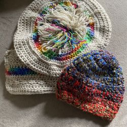 Handmade Hats And A Scarf 