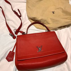 Louis Vuitton Lock 2 Me Red Bag