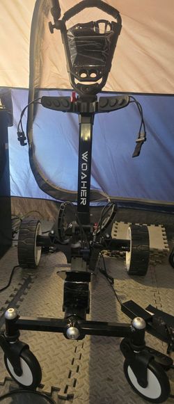 Follow me electric golf trolley
