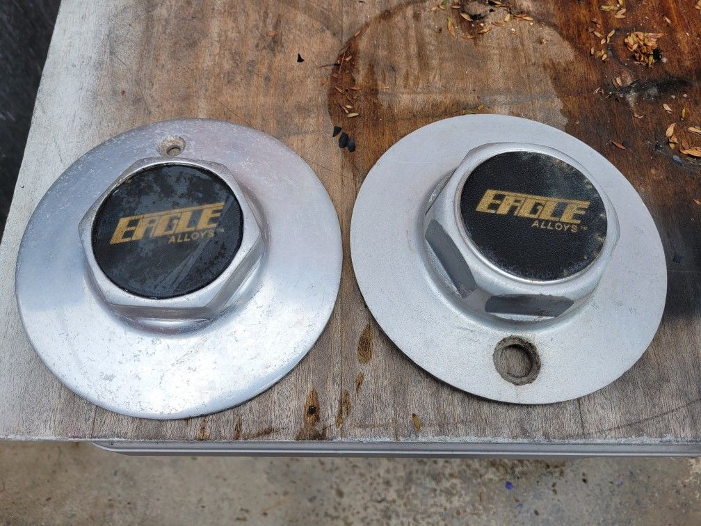 2 Eagle Alloy Wheel Center Caps