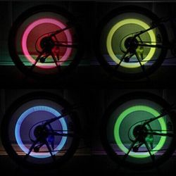 4 Firefly Flashing LED Tire Light TIRE Valve Stem Cap Car Bicycles Bikes SCOOTERS