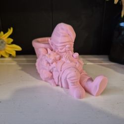Pink Sleepy Gnome Succulent Planter 