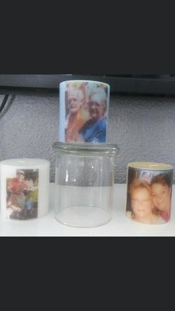 Customized memorial/occasion candles