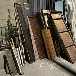 Free Wood Pieces On The Curb