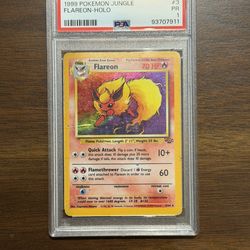 1999 Pokemon Jungle Flareon holo psa 1