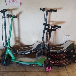 5 Razor scooters