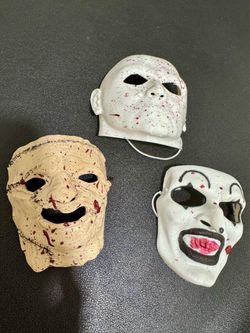 3D printed horror mask for labubu, $13 each brand new!! Art the Clown, Michael Myers, Leatherface