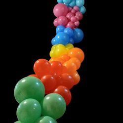 Rainbow Colors Balloon Garland  