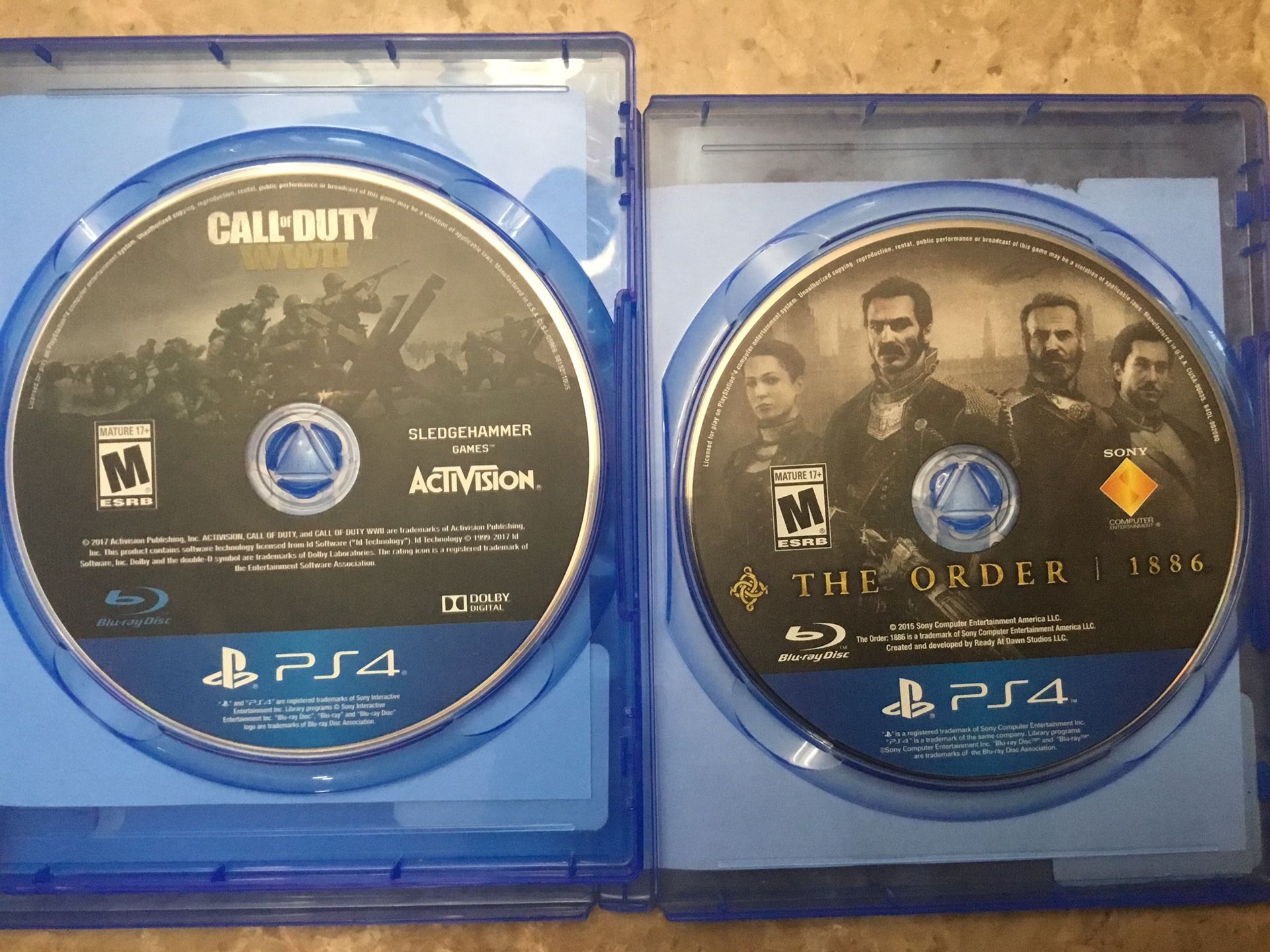 PS4 GAMES 2 FOR 15